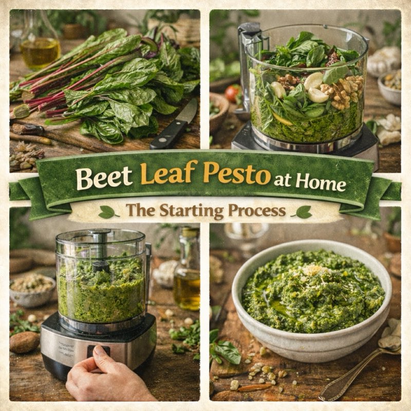 How to Make Beet Leaf Pesto