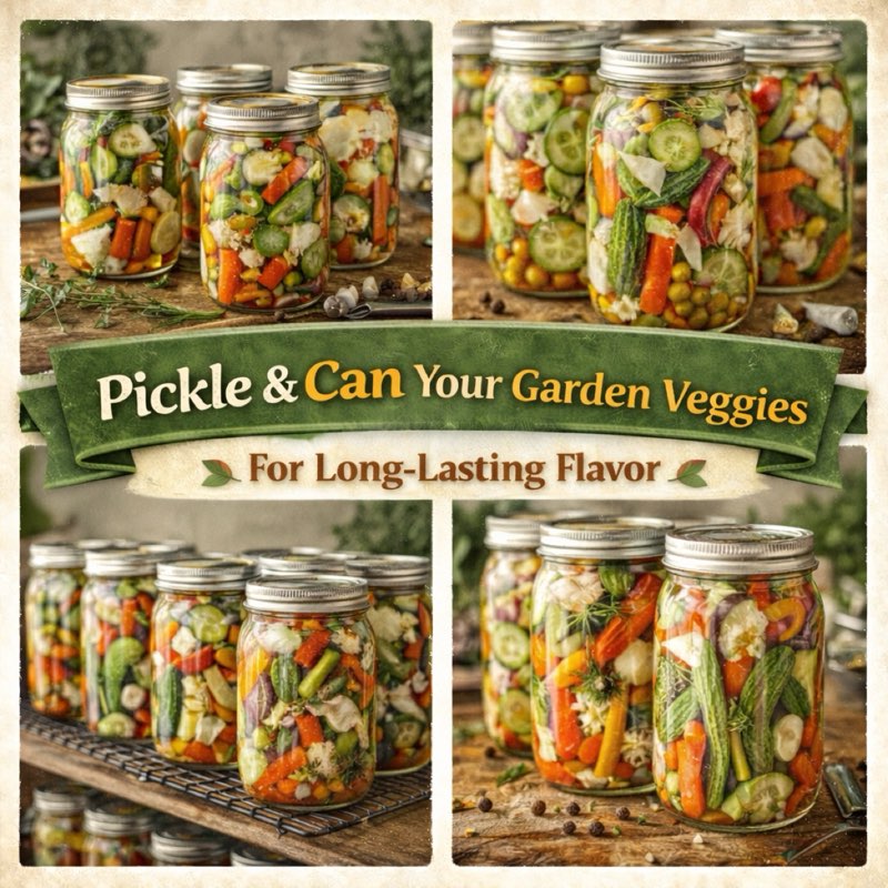 How to Pickle and Can Your Garden Veggies