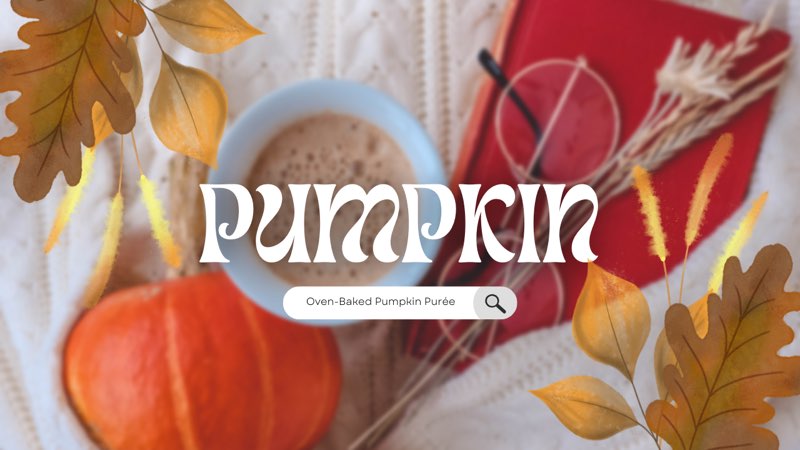 Oven-Baked Pumpkin Purée