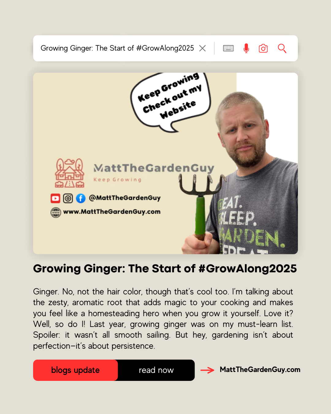 Growing Ginger: The Starting Process