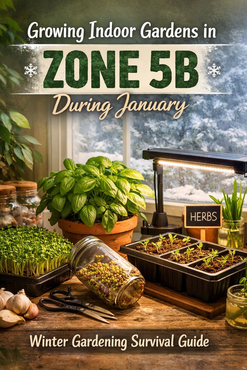 Indoor Gardens in Zone 5B During January | Winter Survival Guide